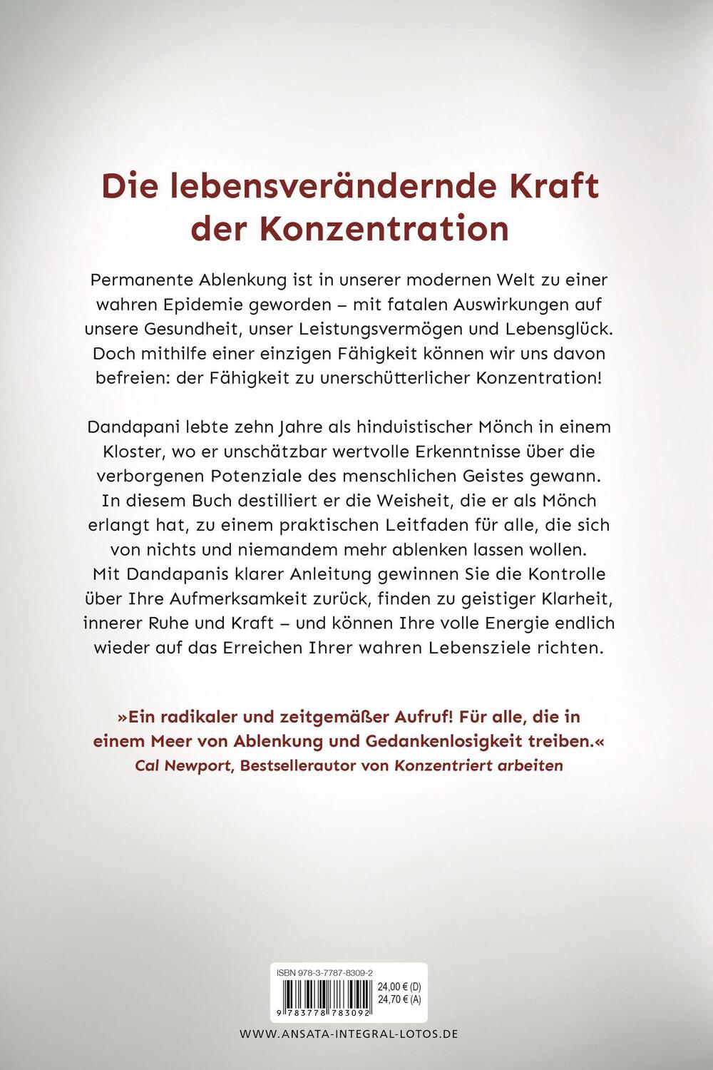 Bild: 9783778783092 | Fokus. Die Kraft der Konzentration | Dandapani | Buch | Deutsch | 2023