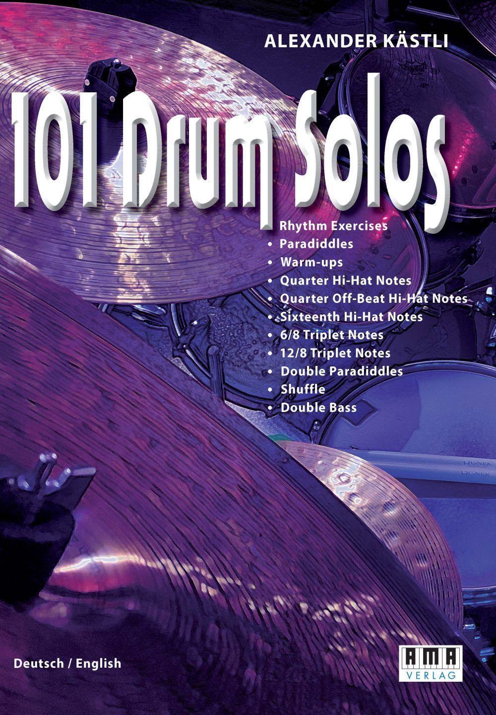 Cover: 9783899223088 | 101 Drum Solos | Alexander Kästli | Taschenbuch | Deutsch | 2022