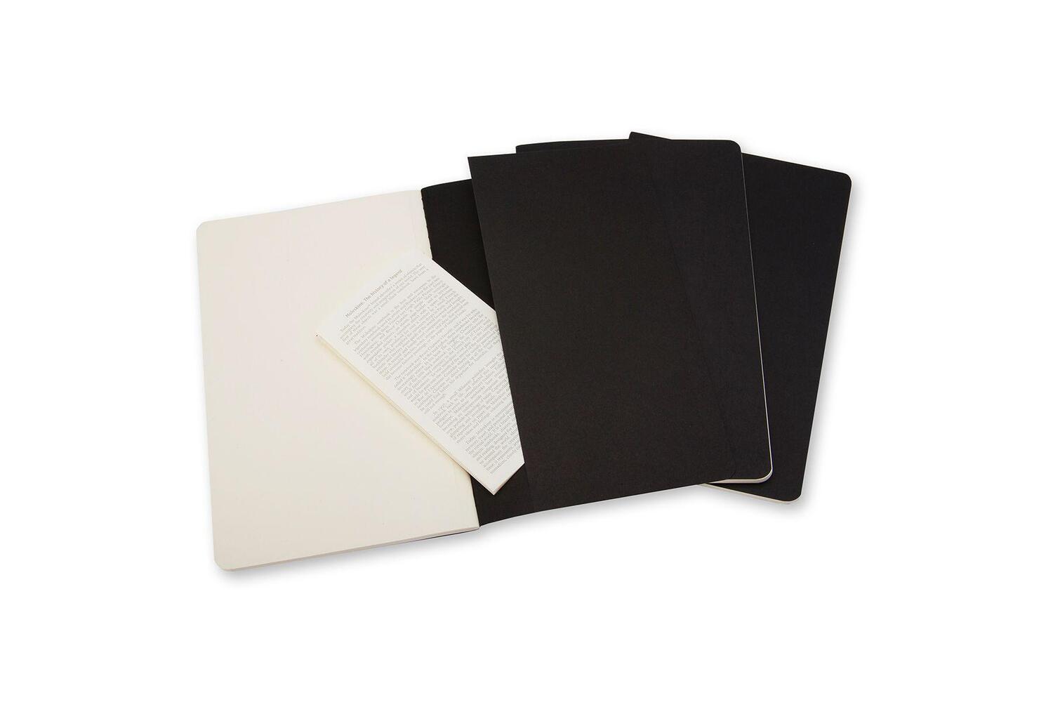 Cover: 9788883704918 | Moleskine Cahier pocket blanko schwarz DIN A6. 3er Pack | Taschenbuch