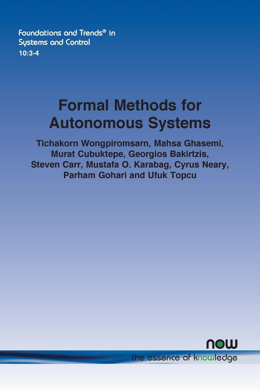 Cover: 9781638282723 | Formal Methods for Autonomous Systems | Wongpiromsarn (u. a.) | Buch