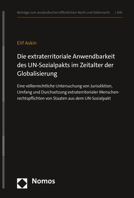 Cover: 9783848780907 | Die extraterritoriale Anwendbarkeit des UN-Sozialpakts im Zeitalter...