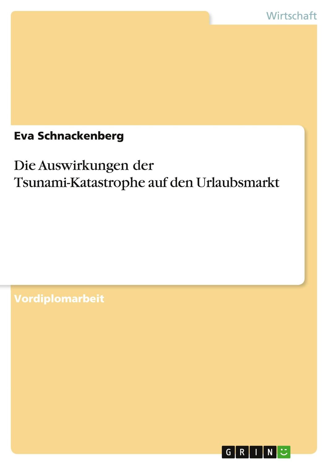 Cover: 9783656967873 | Die Auswirkungen der Tsunami-Katastrophe auf den Urlaubsmarkt | Buch