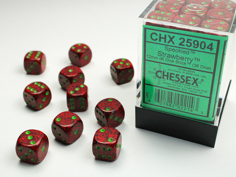 Cover: 601982022143 | Speckled® 12mm d6 Strawberry™ Dice Block™ (36 dice) | deutsch