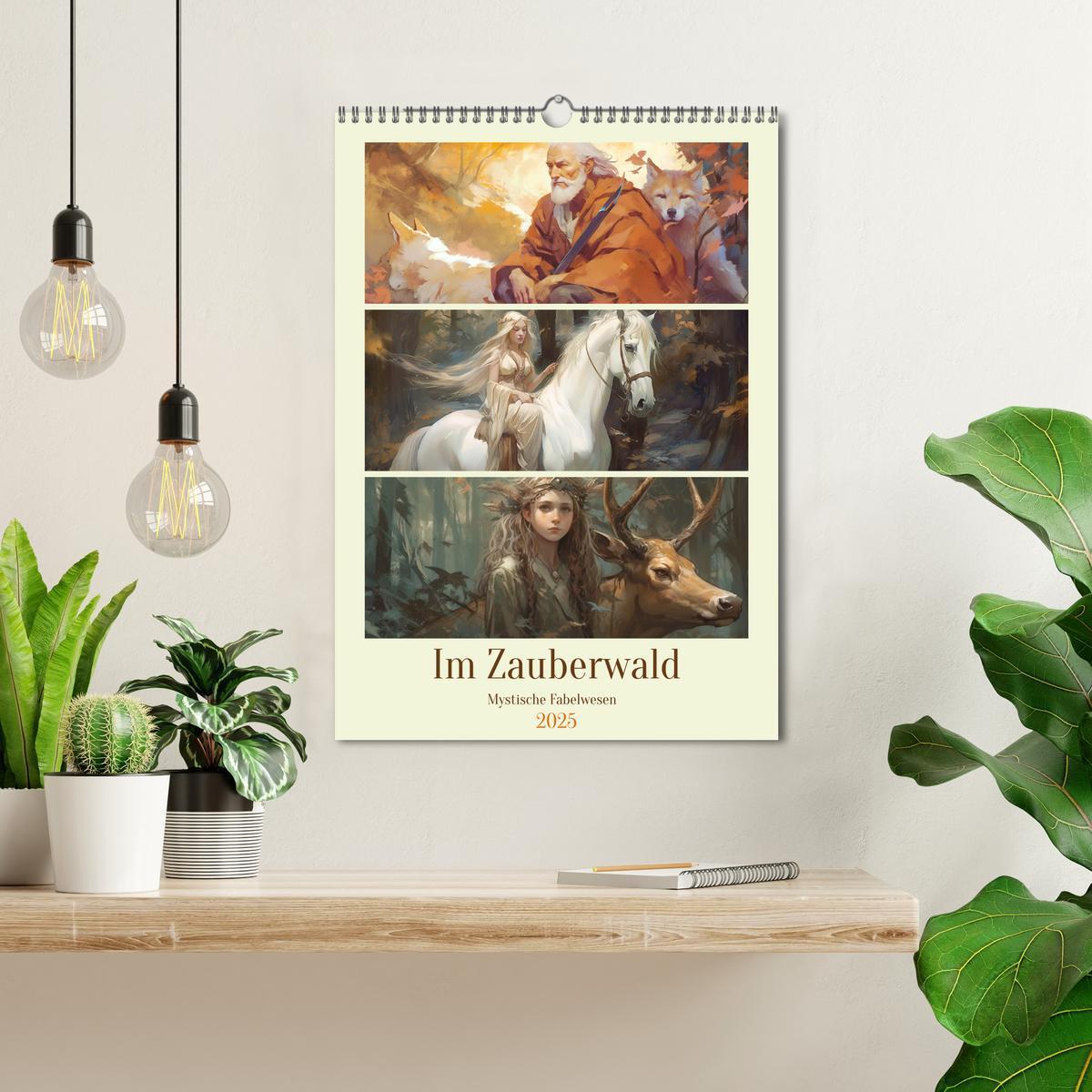 Bild: 9783435874569 | Im Zauberwald. Mystische Fabelwesen (Wandkalender 2025 DIN A3...