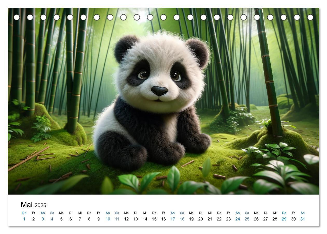 Bild: 9783383766633 | Baby-Tiere (Tischkalender 2025 DIN A5 quer), CALVENDO Monatskalender