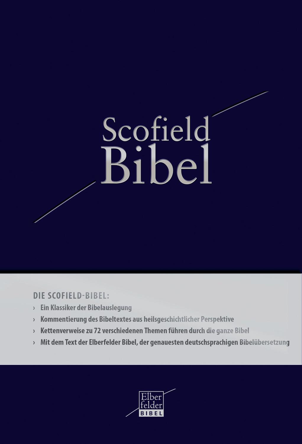 Cover: 9783417255553 | Scofield-Bibel - Kunstleder | Cyrus I. Scofield | Taschenbuch | 2015