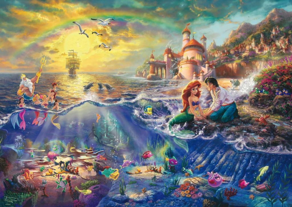 Bild: 4001504594794 | Thomas Kinkade, Disney Kleine Meerjungfrau Arielle. 1000 Teile Puzzle