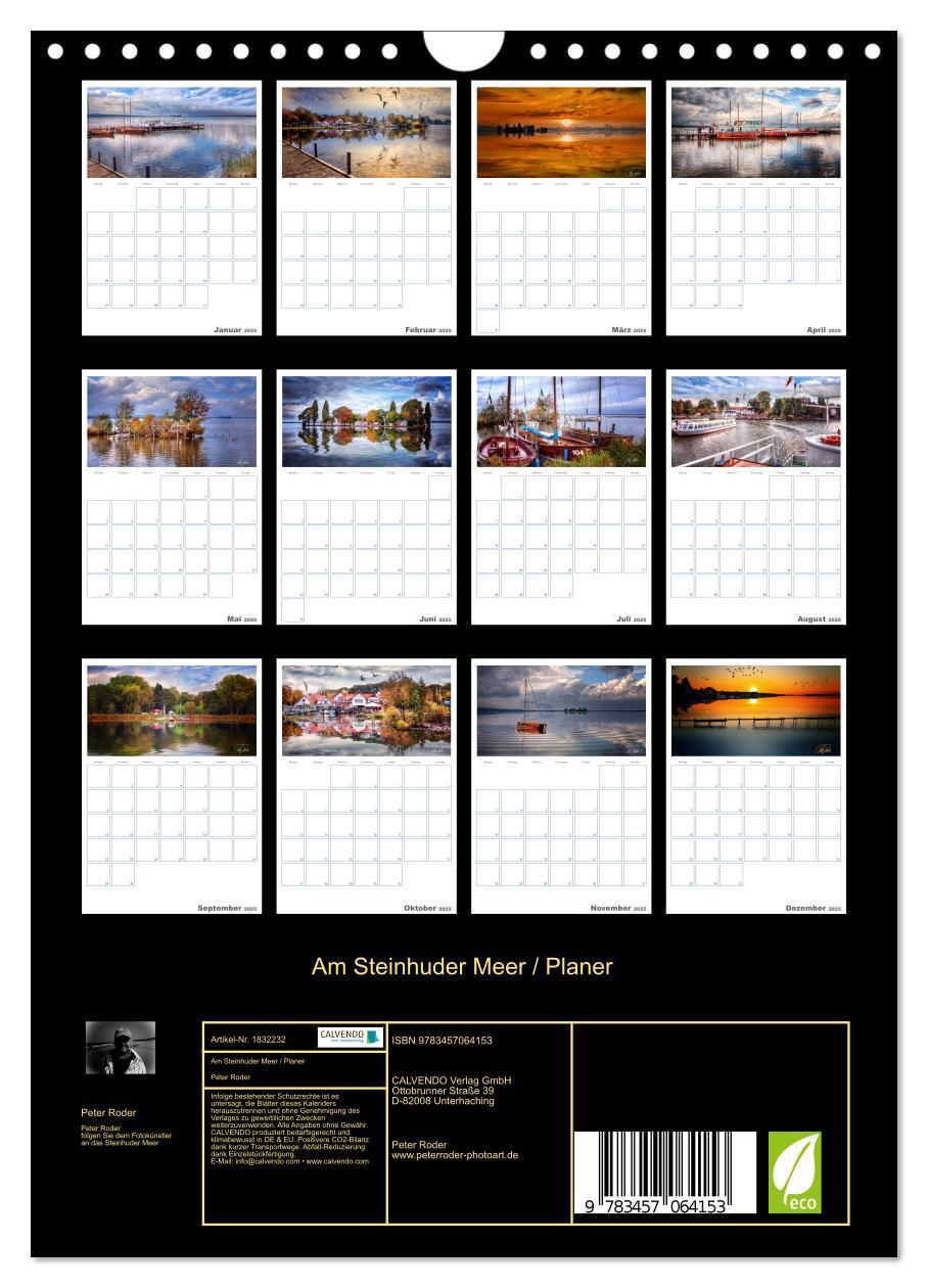 Bild: 9783457064153 | Am Steinhuder Meer / Planer (Wandkalender 2025 DIN A4 hoch),...