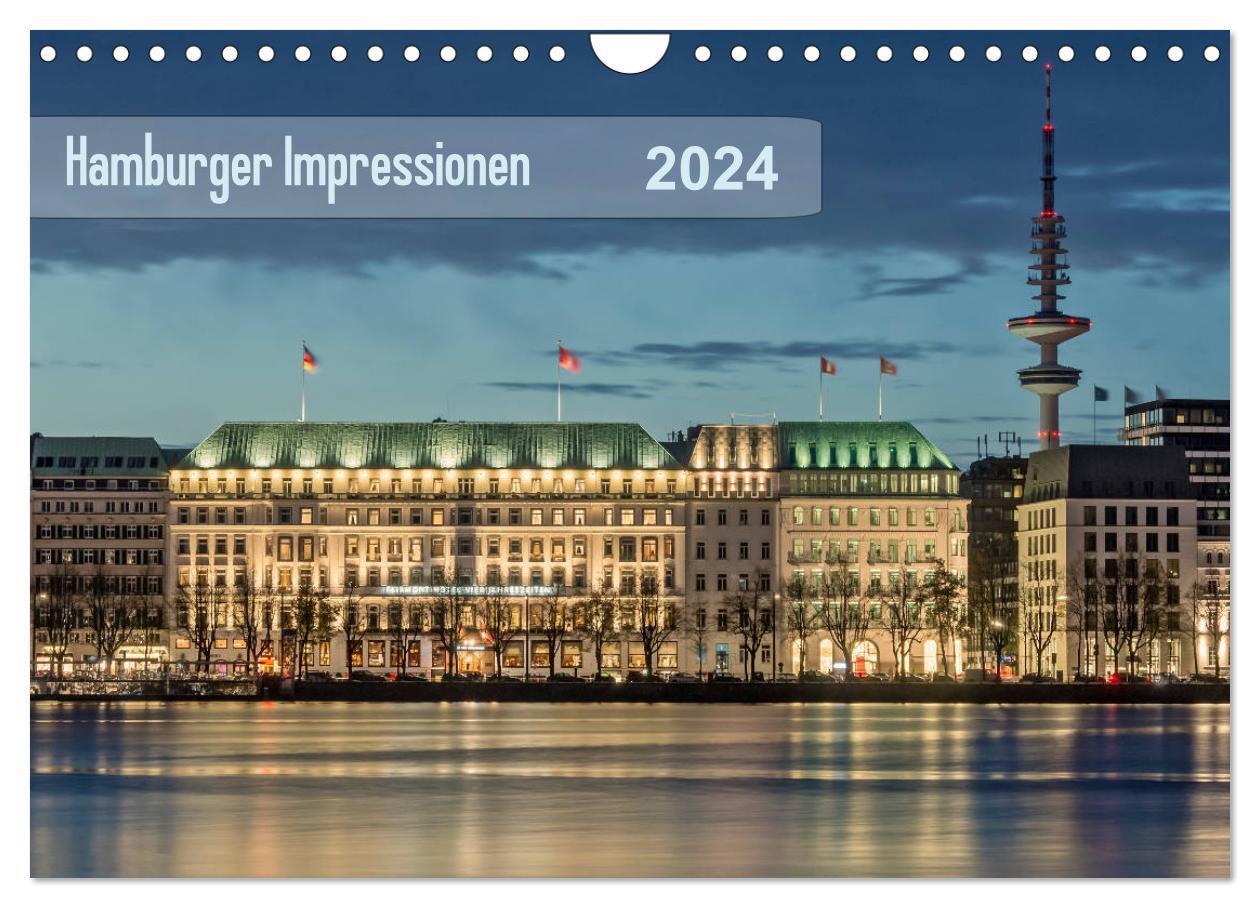 Cover: 9783383115325 | Hamburger Impressionen 2024 (Wandkalender 2024 DIN A4 quer),...