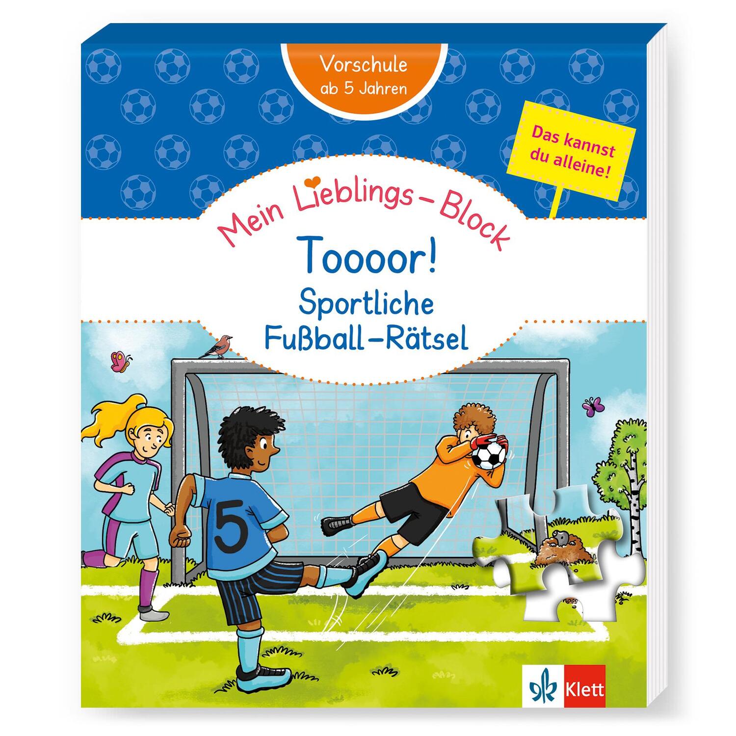 Cover: 9783129497722 | Klett Mein Lieblings-Block Toooor! Sportliche Fußball-Rätsel | Buch