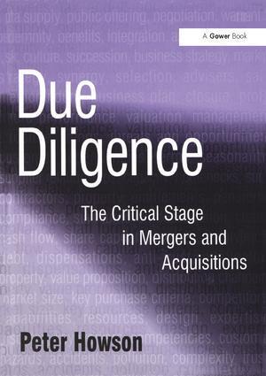 Cover: 9781138246522 | Due Diligence | The Critical Stage in Mergers and Acquisitions | Buch