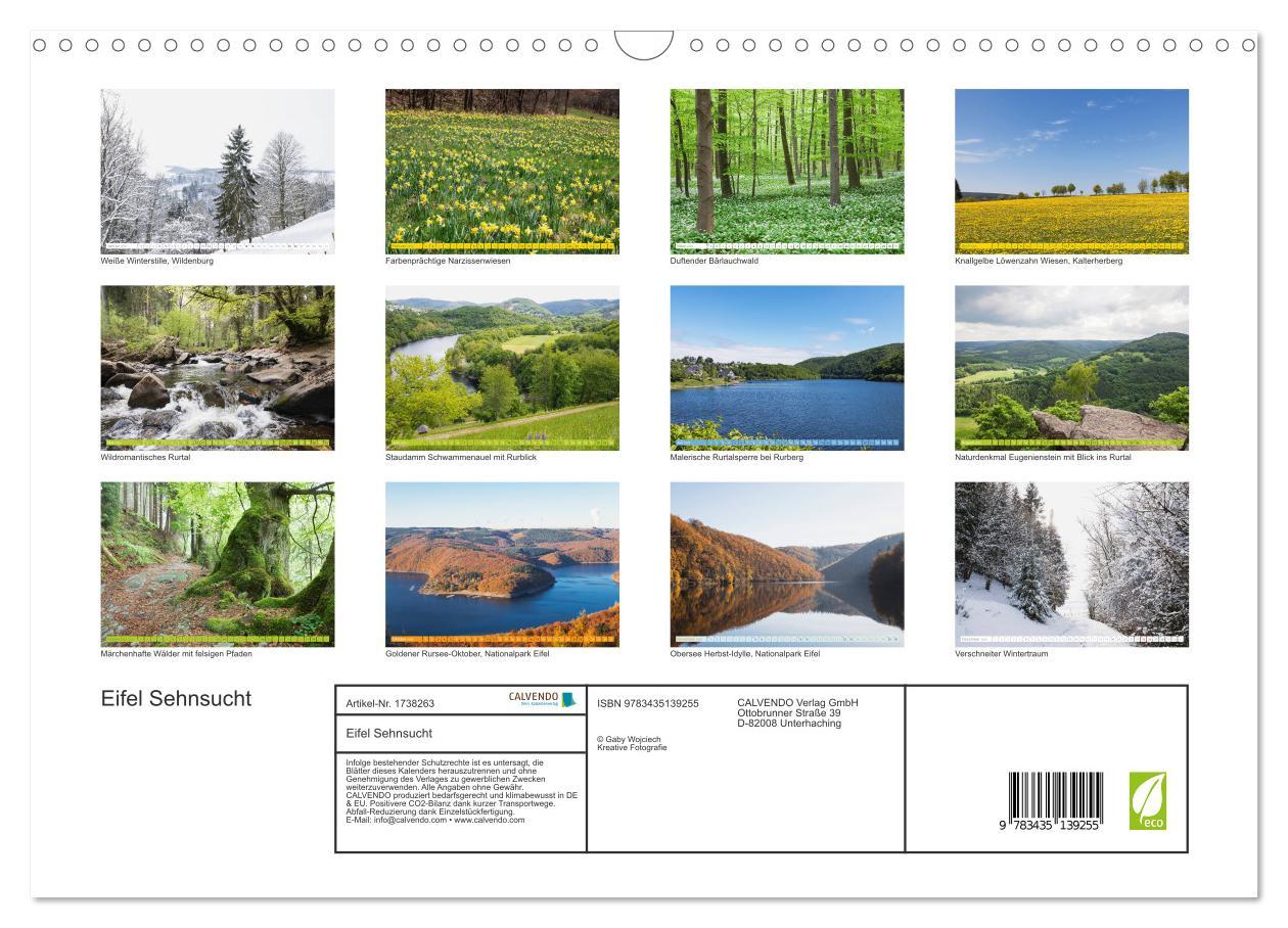 Bild: 9783435139255 | Eifel Sehnsucht (Wandkalender 2025 DIN A3 quer), CALVENDO...