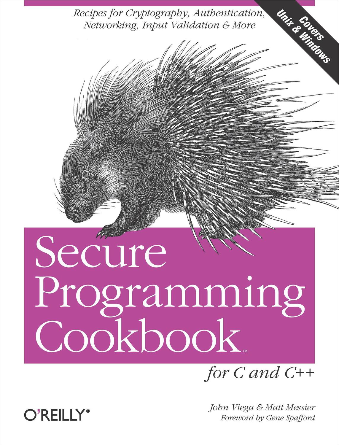 Cover: 9780596003944 | Secure Programming Cookbook for C & C++ | John Viega | Taschenbuch