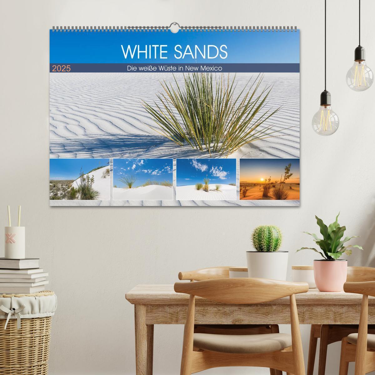 Bild: 9783435209835 | WHITE SANDS Die weiße Wüste in New Mexico (Wandkalender 2025 DIN A2...