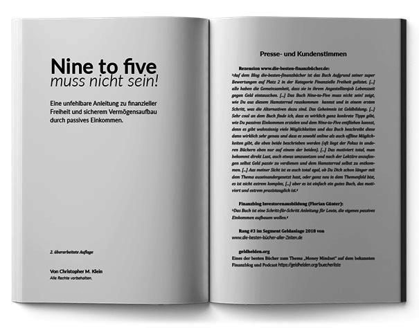 Bild: 9783947061846 | Nine to five muss nicht sein! | Christopher Klein | Taschenbuch | 2020