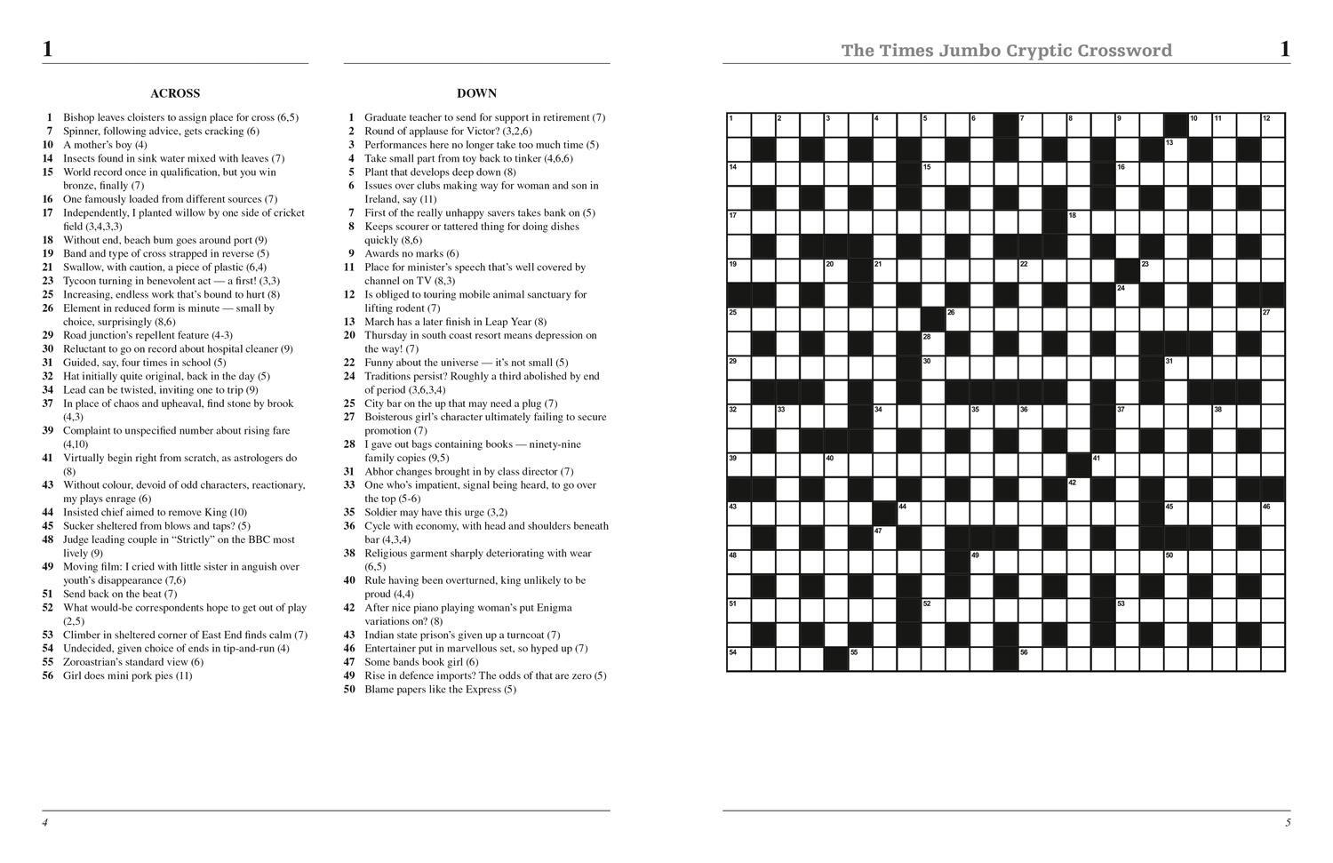 Bild: 9780008136444 | The Times Jumbo Cryptic Crossword Book 15 | Games (u. a.) | Buch