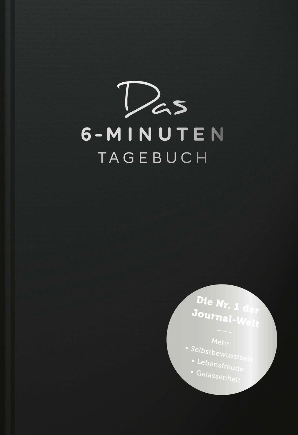 Cover: 9783499003486 | Das 6-Minuten-Tagebuch (schwarz) | Ein Buch, das dein Leben verändert