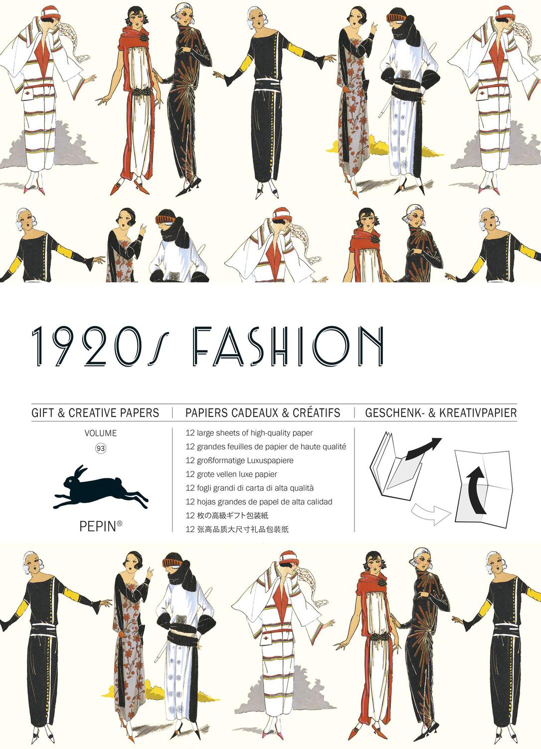 Cover: 9789460091063 | 1920s Fashion | Gift &amp; Creative Paper Book Vol. 93 | Pepin van Roojen