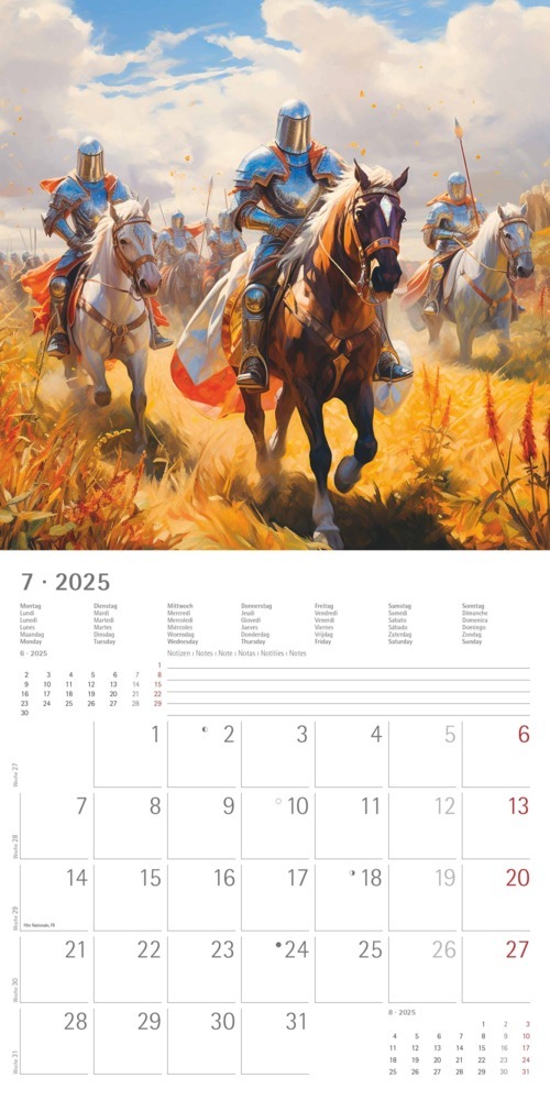 Bild: 4251732344337 | Alpha Edition - Medieval Fantasy 2025 Broschürenkalender, 30x30cm,...