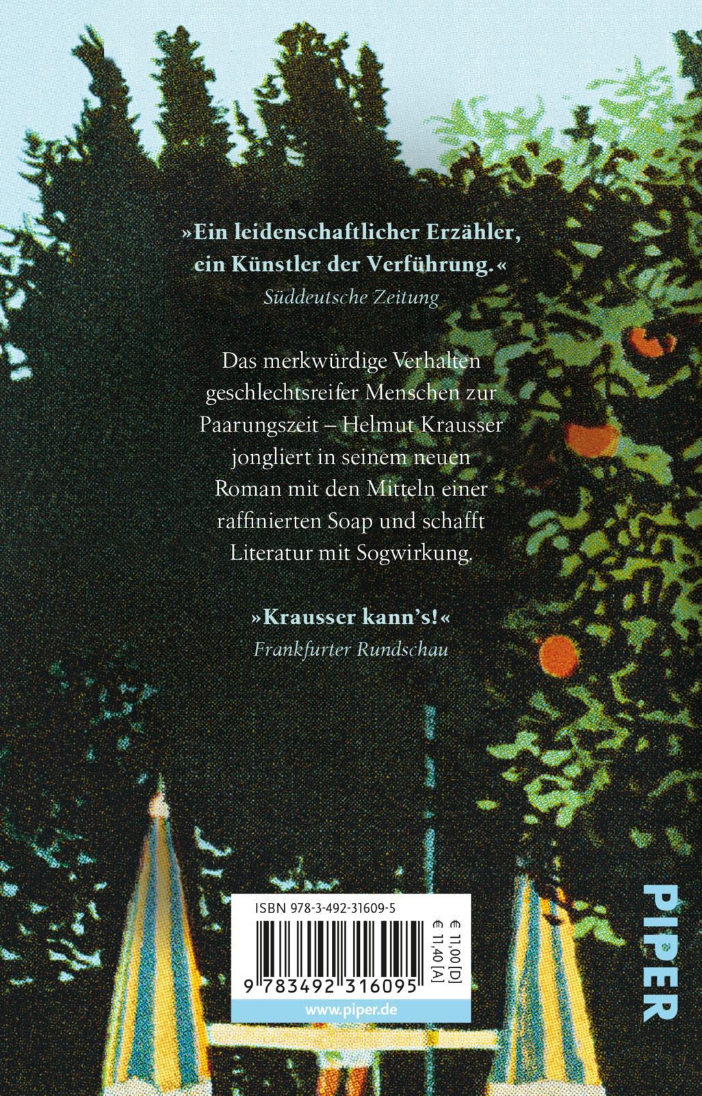 Rückseite: 9783492316095 | Trennungen. Verbrennungen | Roman | Helmut Krausser | Taschenbuch