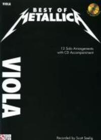 Cover: 9781603781220 | Best of Metallica for Viola - Instrumental Solos Book/Online Audio...