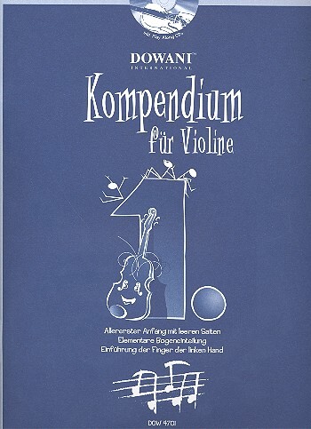 Cover: 9783905476859 | Kompendium für Violine Band 1 (+CD) für 2 Violinen (Schüler und...