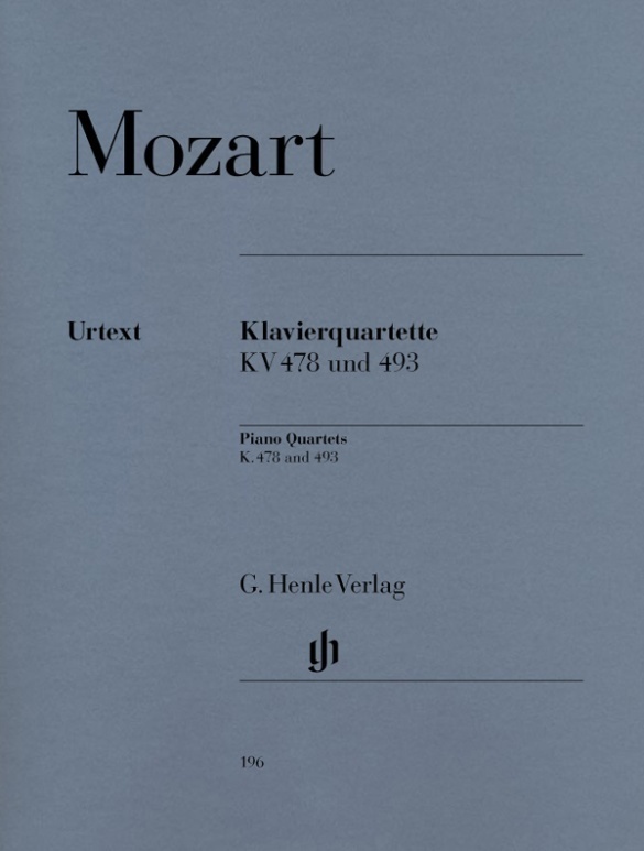 Cover: 9790201801964 | Piano Quartets K. 478 and 493 | Ernst Herttrich (u. a.) | Taschenbuch
