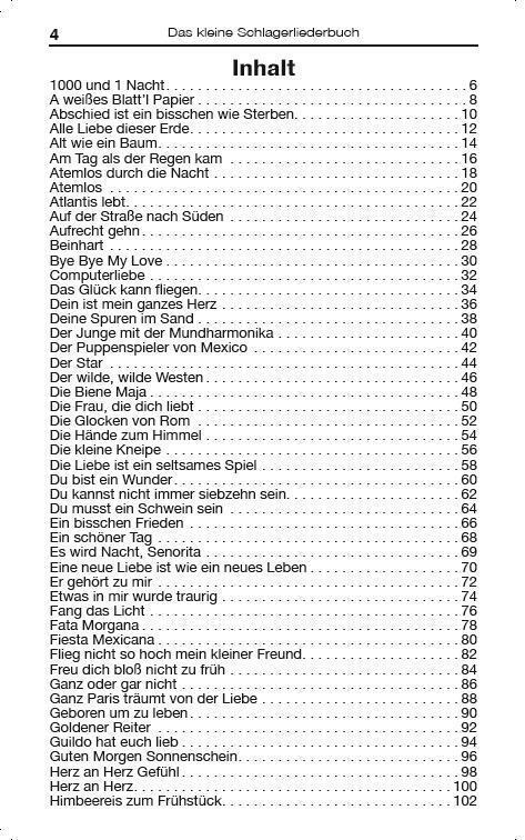 Bild: 9783865438744 | Das kleine Schlagerliederbuch | 100 deutsche Schlager | Taschenbuch