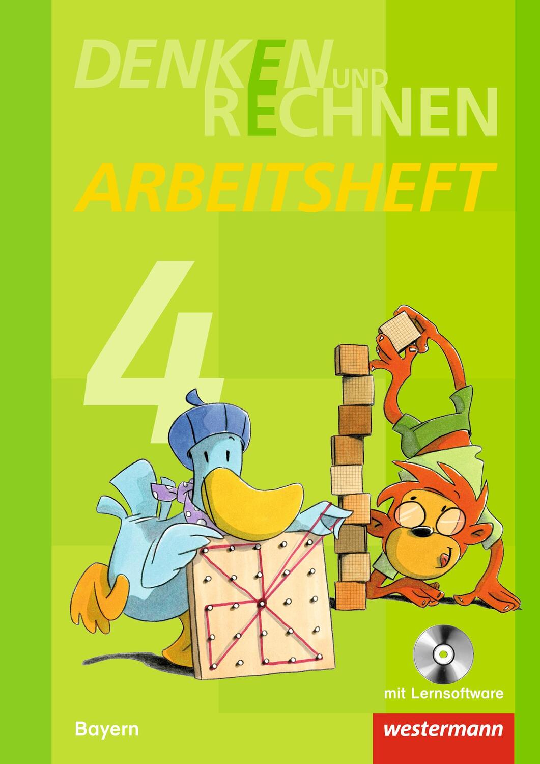 Cover: 9783141210378 | Denken und Rechnen 4. Arbeitsheft mit CD-ROM. Grundschulen. Bayern
