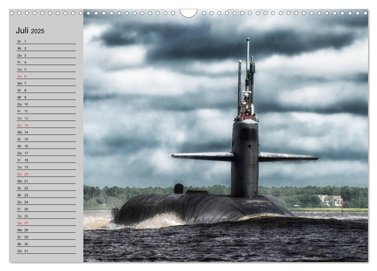 Bild: 9783435523467 | U-Boote. Militärische Ungetüme (Wandkalender 2025 DIN A3 quer),...