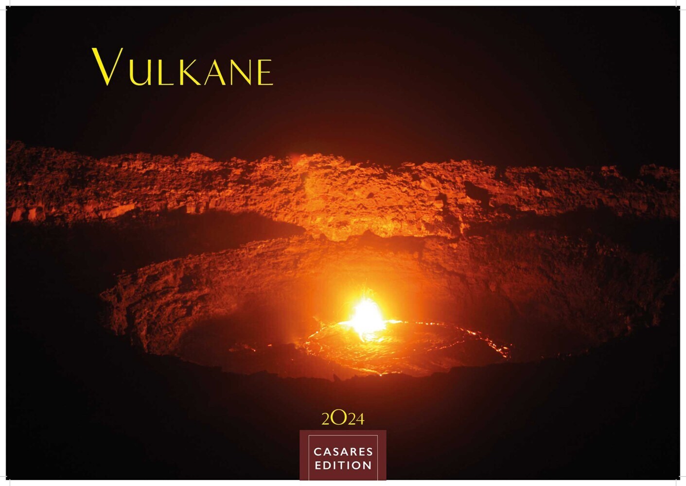 Cover: 9789918618736 | Vulkane 2024 L 35x50cm | Kalender | 14 S. | Deutsch | 2024