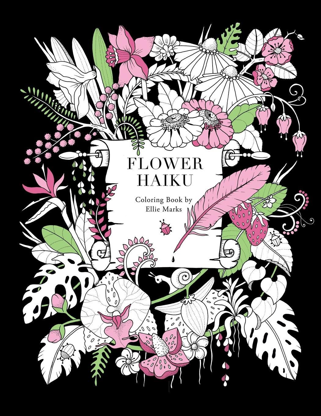 Cover: 9781732963665 | Flower Haiku | Coloring book by Ellie Marks | Ellie Marks | Buch