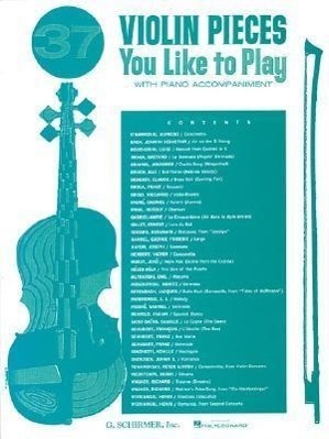 Cover: 9780793538515 | 37 Violin Pieces You Like to Play | Hal Leonard Corp | Taschenbuch