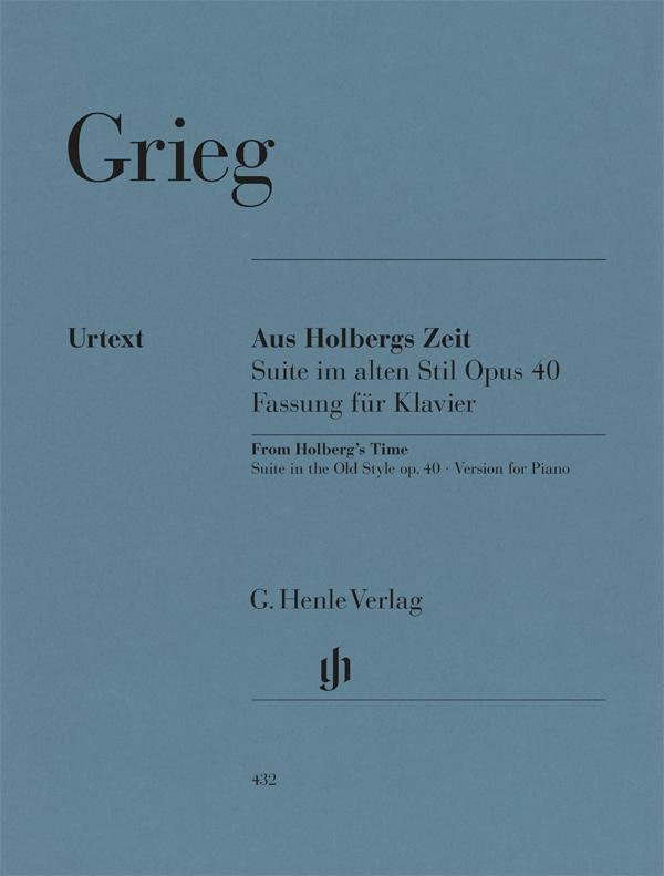 Cover: 9790201804323 | Grieg, Edvard - Aus Holbergs Zeit op. 40, Suite im alten Stil | Buch