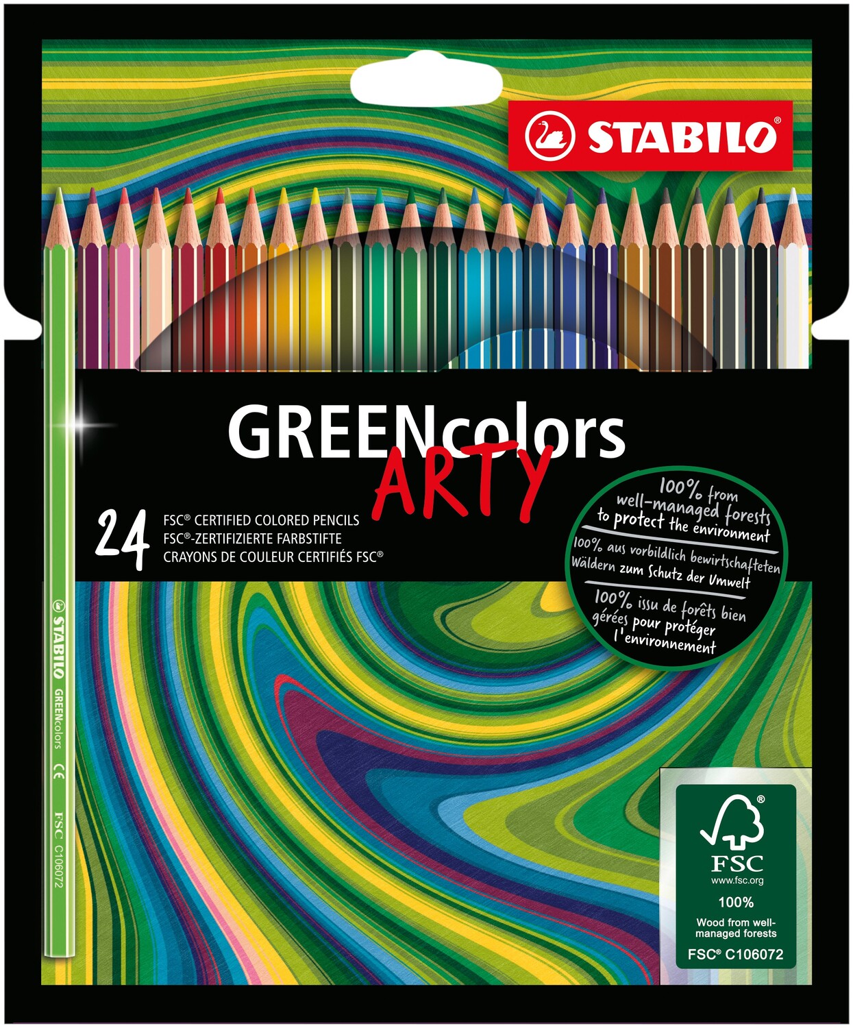 Cover: 4006381547260 | STABILO Buntstifte GREENcolors ARTY 24er Set | STABILO GREENcolors
