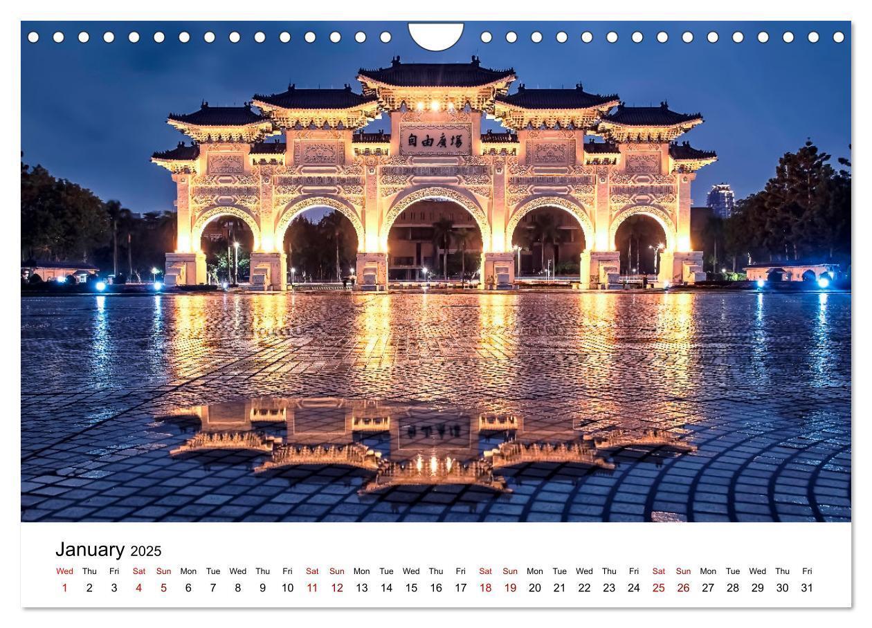 Bild: 9781325938186 | A Journey In Taipei (Wall Calendar 2025 DIN A4 landscape), CALVENDO...