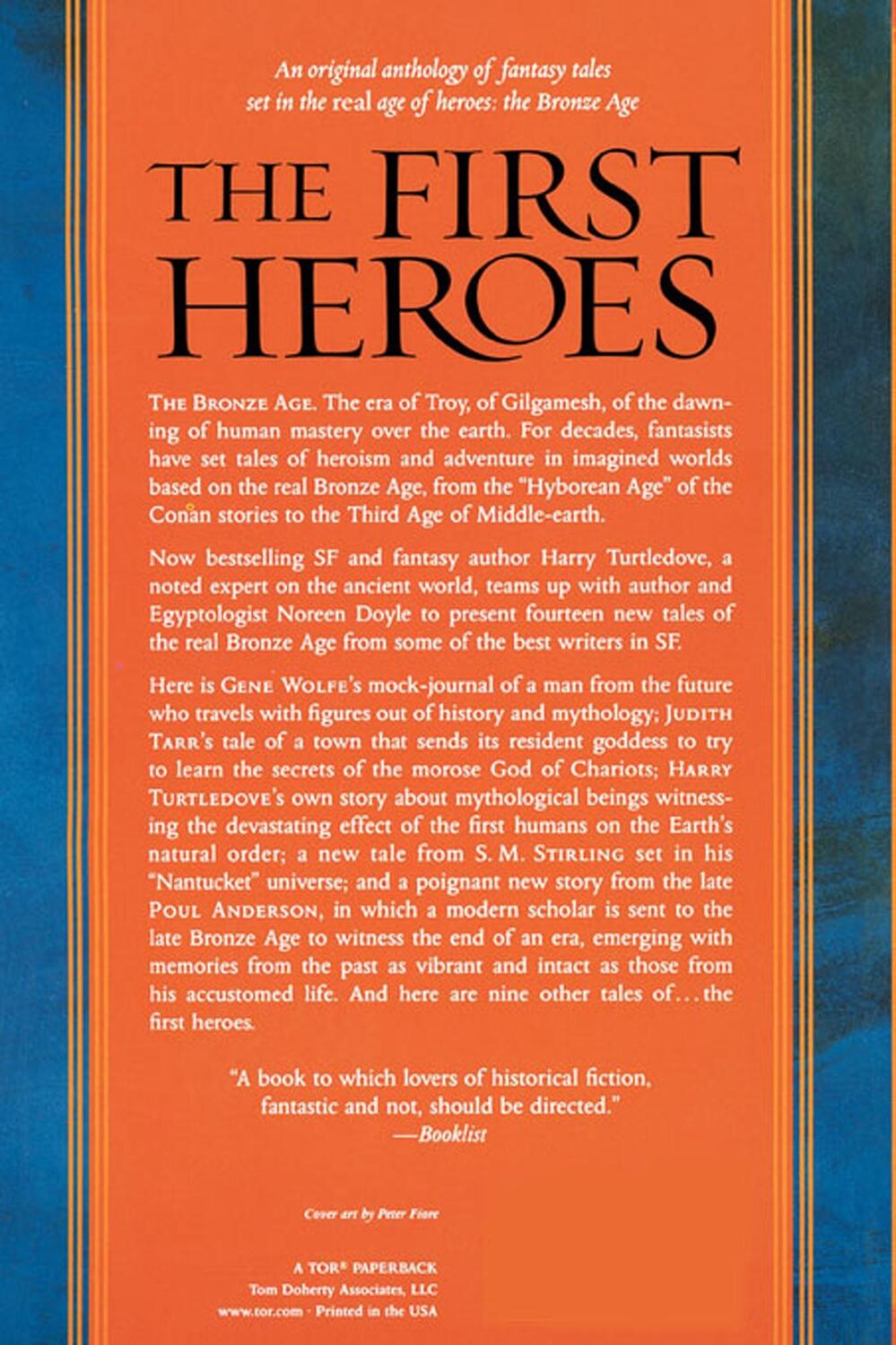 Rückseite: 9780765302878 | The First Heroes | New Tales of the Bronze Age | Harry Turtledove