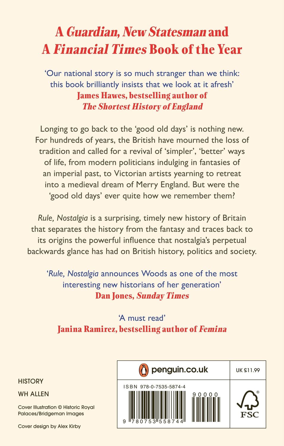 Rückseite: 9780753558744 | Rule, Nostalgia | A Backwards History of Britain | Hannah Rose Woods