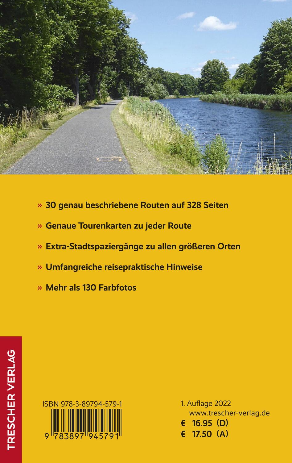 Rückseite: 9783897945791 | Reiseführer Radtouren in Brandenburg | Die 30 schönsten Routen | Wiese