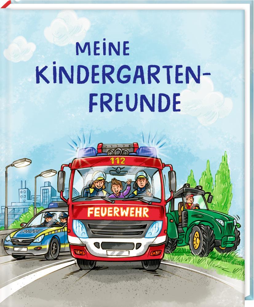 Cover: 4050003723518 | Freundebuch Meine Kindergartenfreunde - Bunte Fahrzeuge | Buch | 96 S.