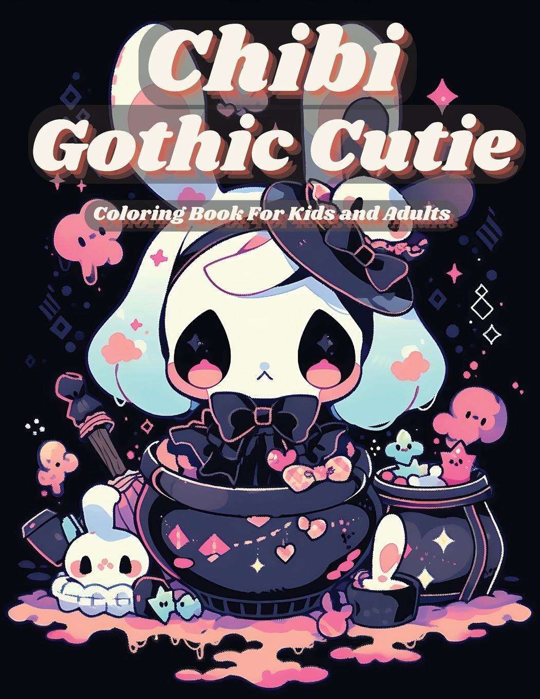 Cover: 9781961837010 | Chibi Gothic Cutie Coloring Book | Nerd Designs Press | Taschenbuch