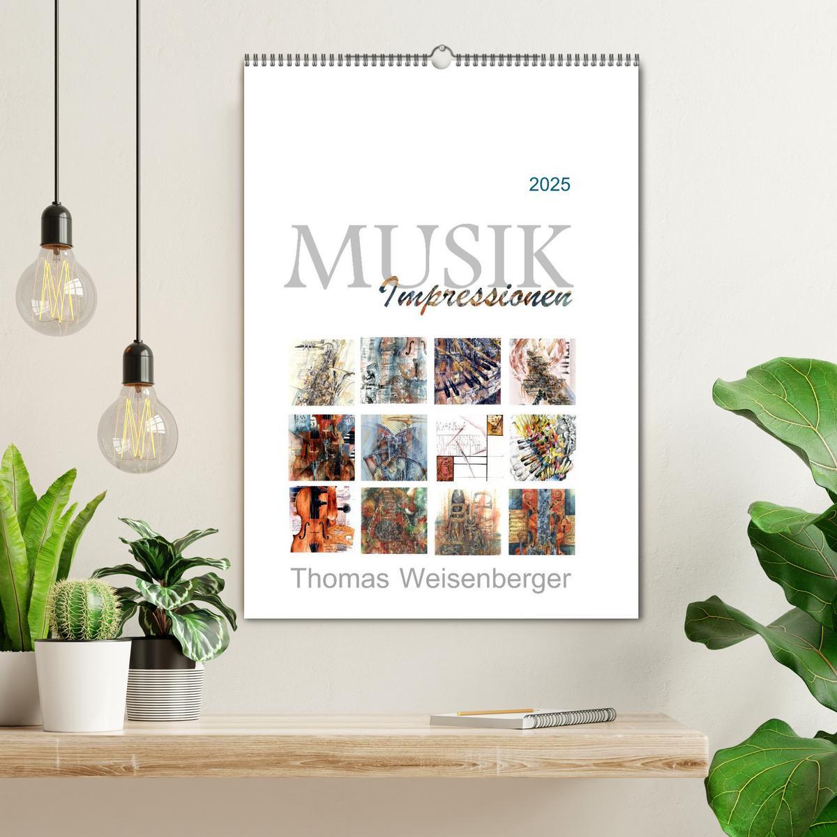 Bild: 9783457063385 | MUSIK Impressionen (Wandkalender 2025 DIN A2 hoch), CALVENDO...