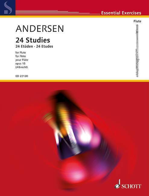 Cover: 9790001201735 | 24 Etüden | op. 15. Flöte., Engl/dt/frz, Essential Exercises | 96 S.