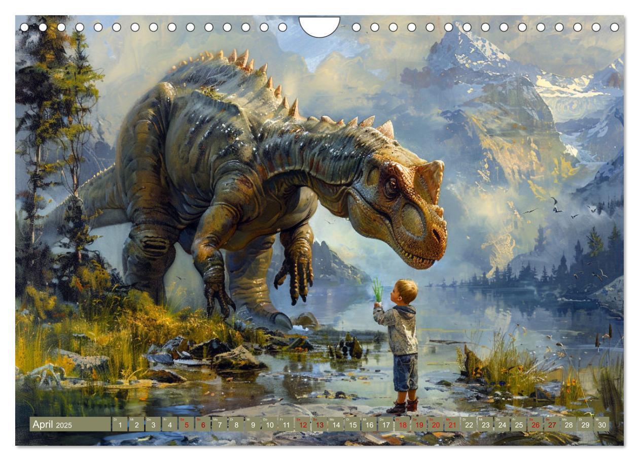 Bild: 9783383802515 | Meine Freunde sind Dinosaurier (Wandkalender 2025 DIN A4 quer),...