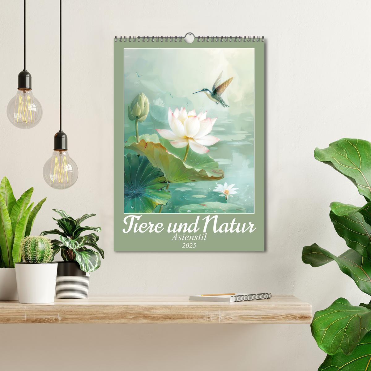 Bild: 9783457123898 | Tiere und Natur - Asienstil (Wandkalender 2025 DIN A3 hoch),...