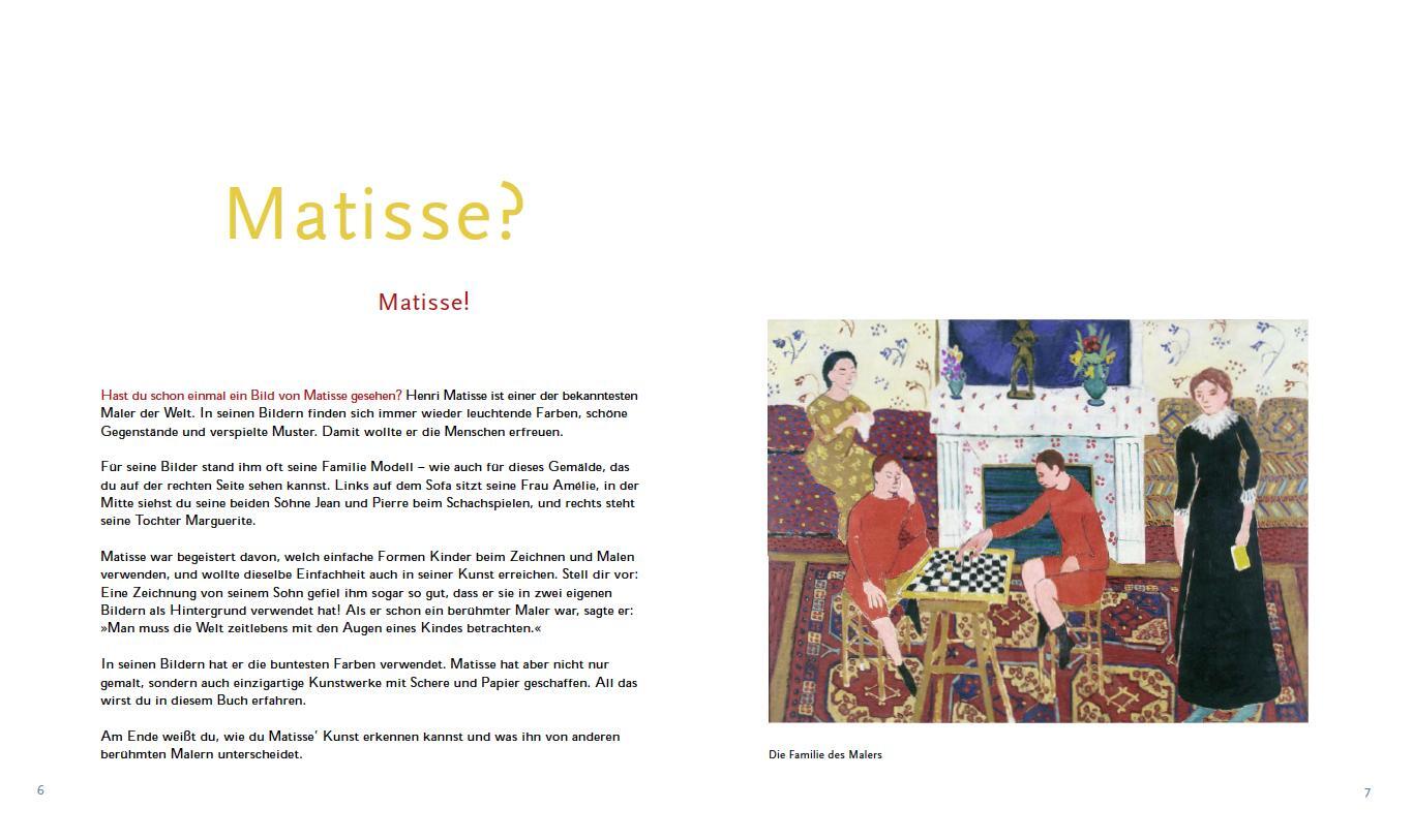 Bild: 9783934029309 | Wer ist eigentlich dieser Matisse? | Kinder entdecken Kunst | Benke