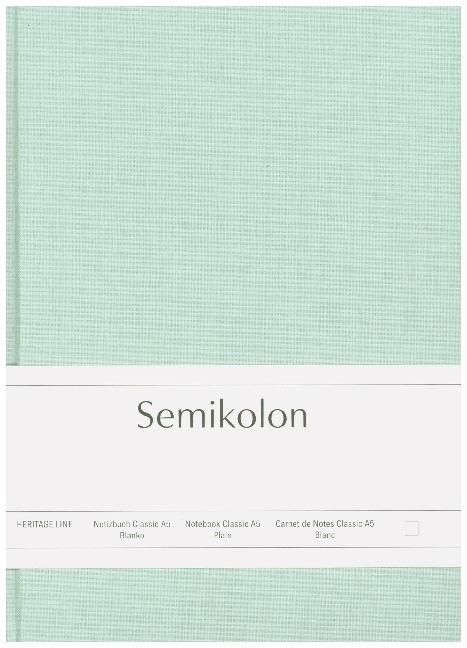 Cover: 4004117594687 | Semikolon Notizbuch Classic A5 blanko moss | Buch | Deutsch | 2021