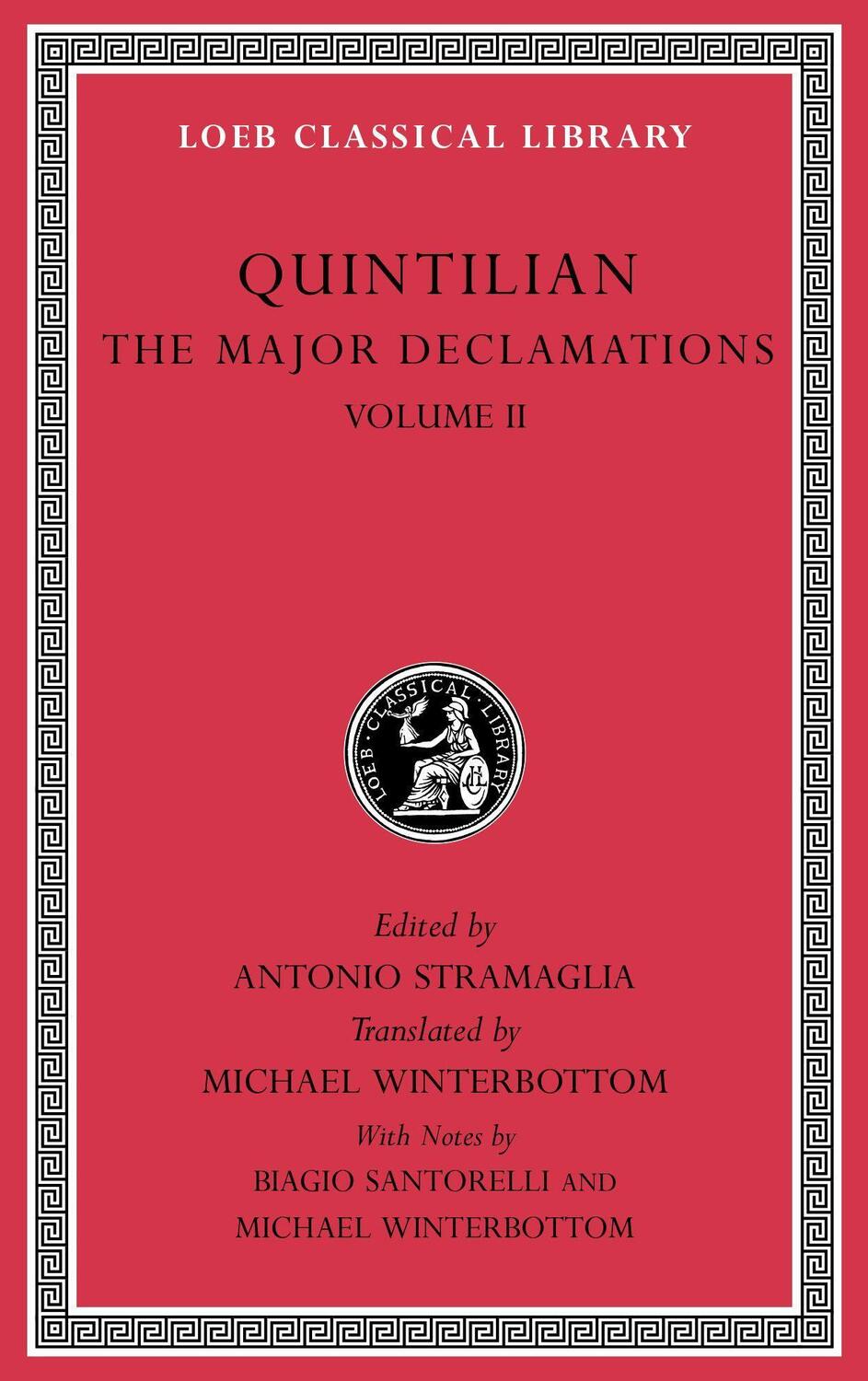Cover: 9780674997417 | The Major Declamations, Volume II | Quintilian | Buch | Gebunden