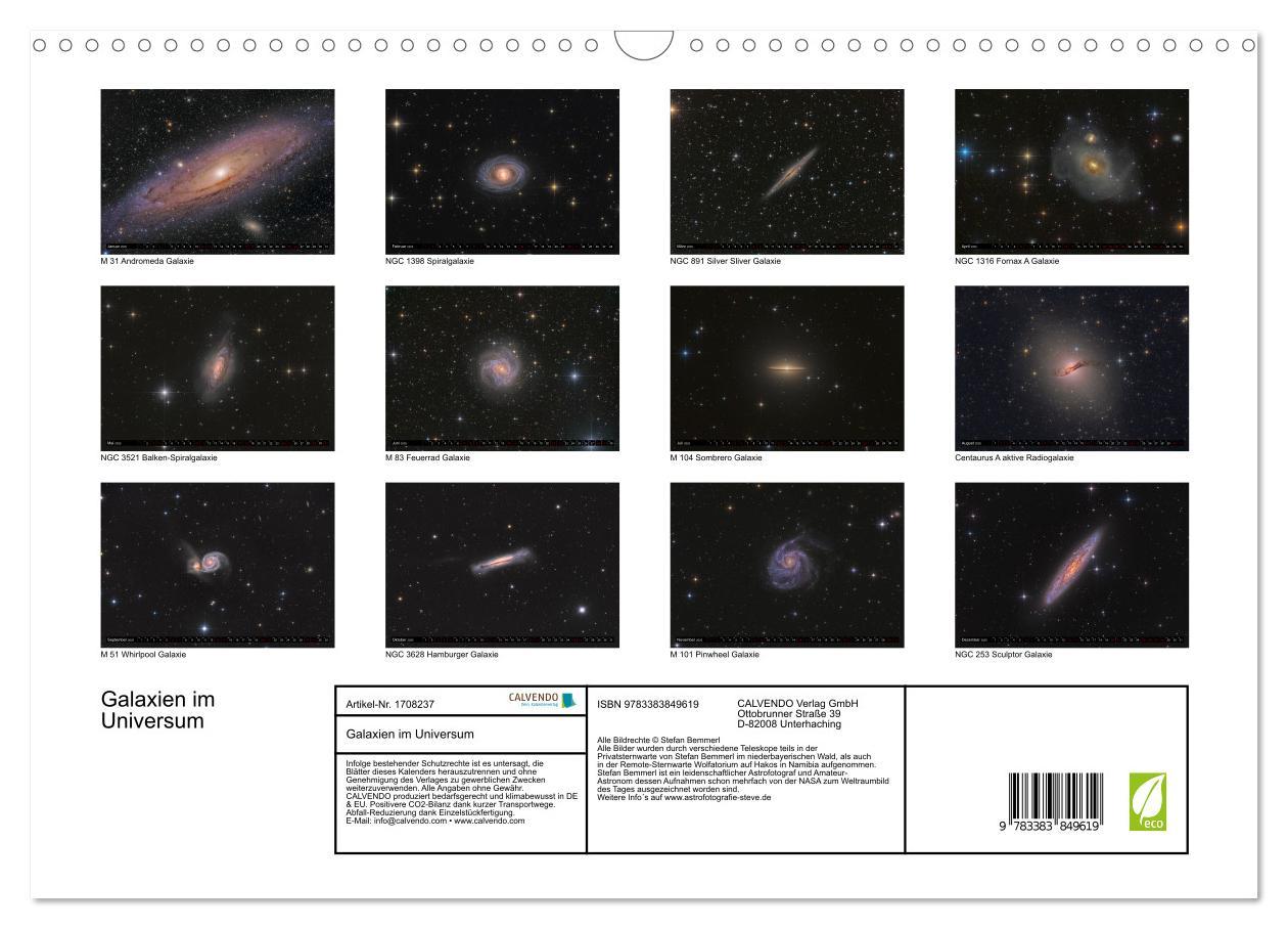 Bild: 9783383849619 | Galaxien im Universum (Wandkalender 2025 DIN A3 quer), CALVENDO...