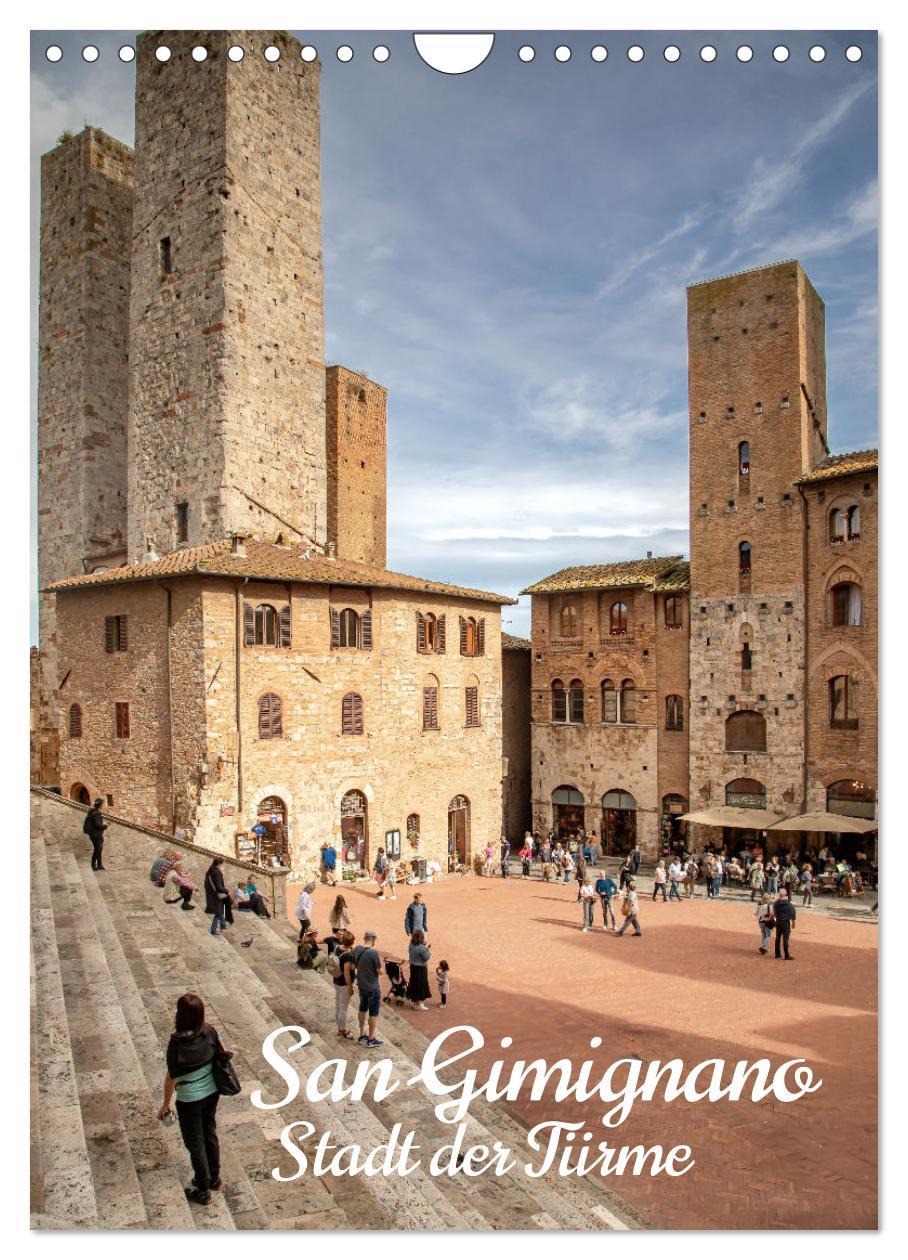 Cover: 9783457220184 | San Gimignano - Stadt der Türme (Wandkalender 2025 DIN A4 hoch),...